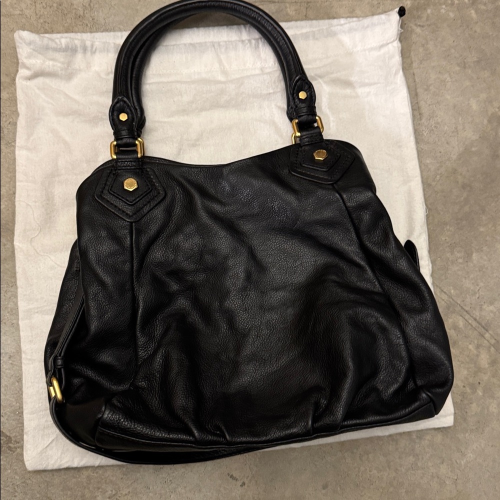 Marc by Marc Jacobs pebbled calfskin classic Q Francesca tote black - Picture 4 of 5